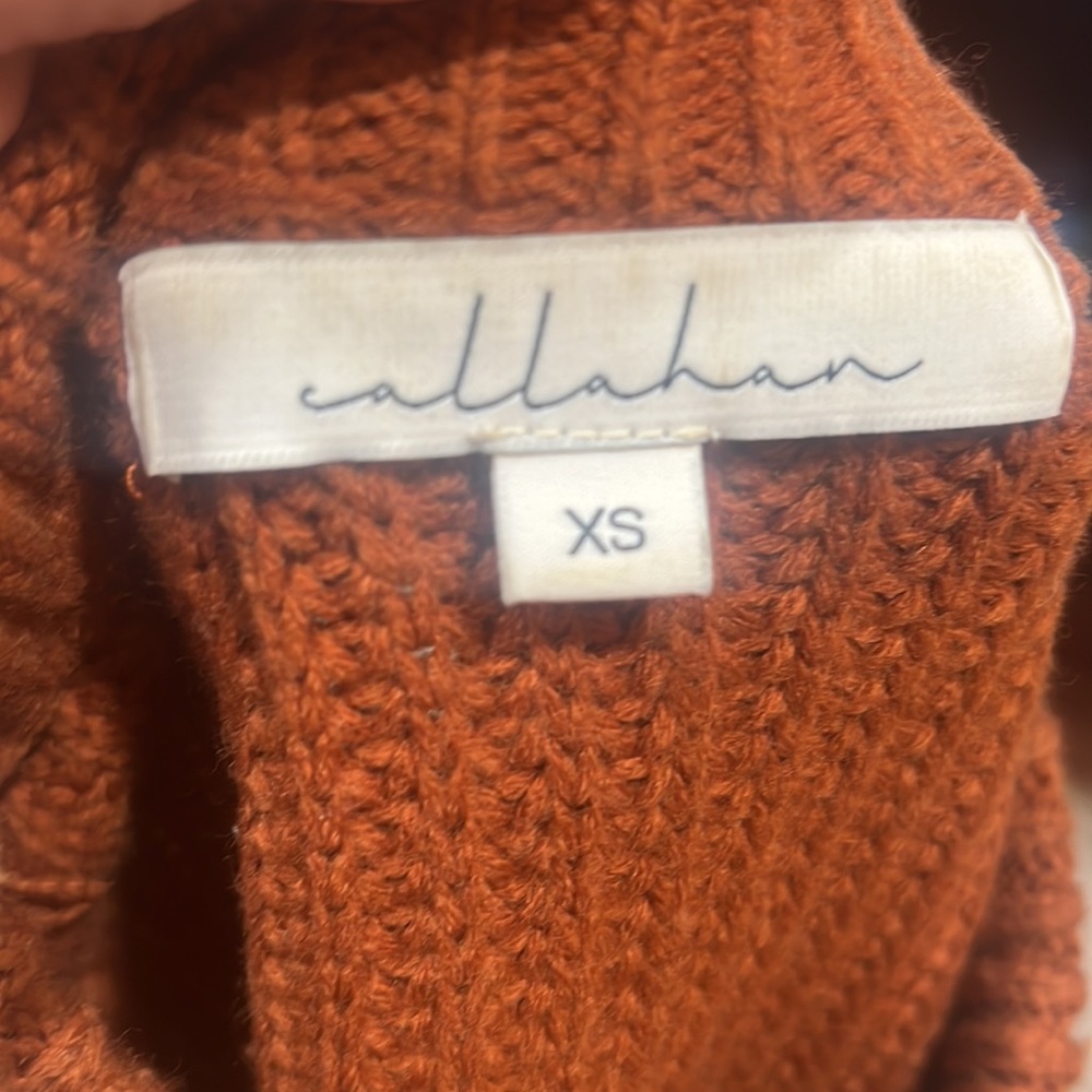 Callahan Orange Pullover Sweater - image 5